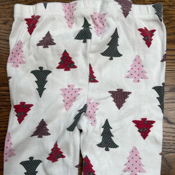 Jingles & Joy Girls Festive Christmas Tree Print Holiday Long Sleeve Pajamas 4 - Picture 9 of 13